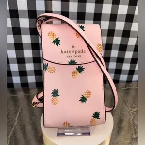 Kate Spade New York Staci Pineapple North South Phone Crossbody bag NWOT